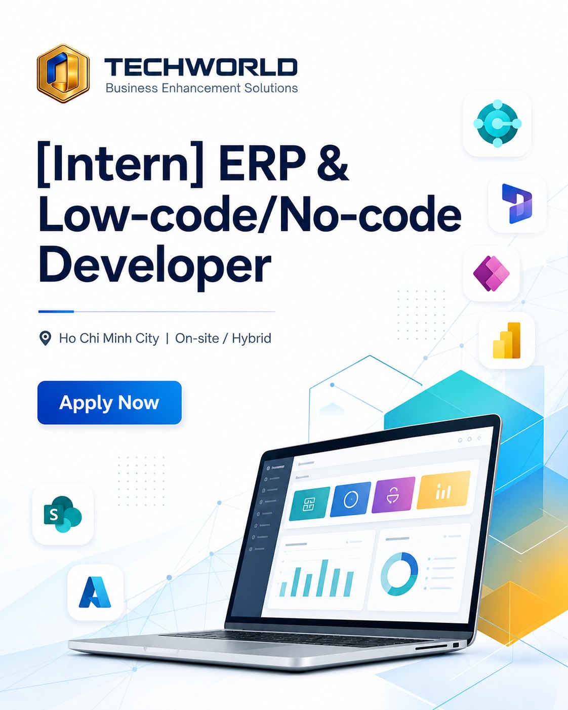 ERP and Low-code No-code Developer Intern at Techworld Solutions Australia