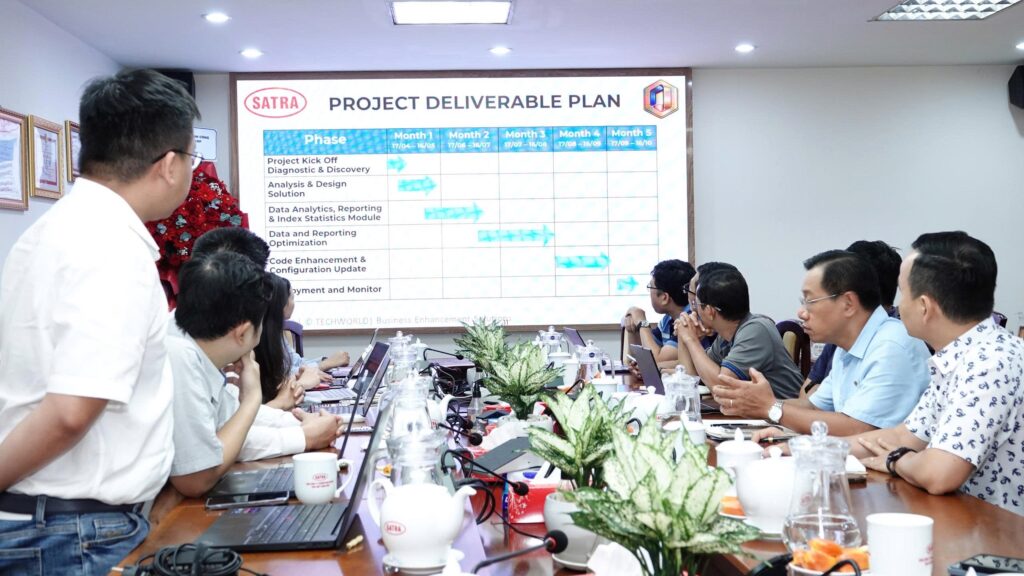 Lễ kick-off dự án tối ưu hệ thống ERP giữa SATRA và TECHWORLD